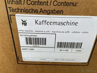 Profesionální kávovar WMF 1100S plně automatický kávovar - 3