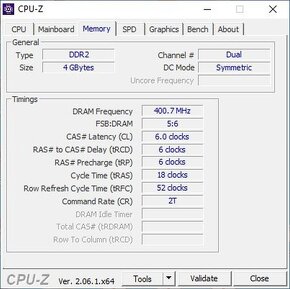 Paměti Nanya DRR2 4GB (4x1GB) 800 MHz CL6 - 3