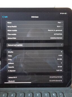 Apple iPad Air 4. generace WIFI 64GB - 3