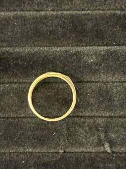 Zlatý dámský prsten 14 kt. 585 váha 1,39g zlato - 3