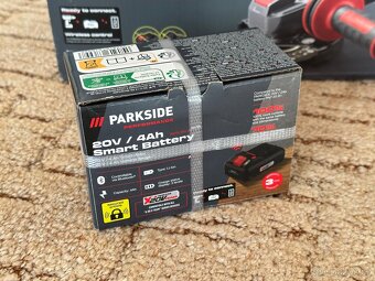 Aku úhlová bruska Parkside|+4Ah baterie,rychlonabíječka - 3
