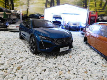 model auta Peugeot 408X 1:18 farba modrá / tyrkys / Paudi - 3
