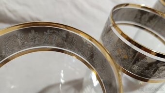 Retro zdobené skleničky 3ks - 3