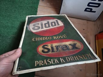 STARÁ REKLAMNÍ CEDULE SIDOL - 3