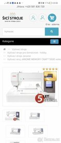 Vyšívací stroj Janome 550e XXL + Janome artistic digitizer - 3