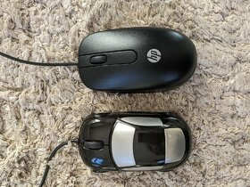 HP drátová myš a myš ve tvaru auta - 3
