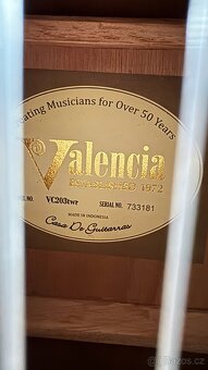 Valencia VC203 Wine Red 3/4 klasická kytara + obal - 3