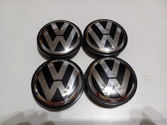 Středové krytky Vw, 65x56mm, chrom logo - 3