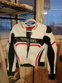 Dámská motorkářská kožená bunda - 3