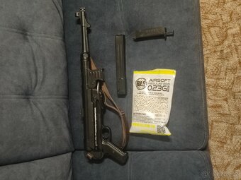 Airsoftová elektrická replika AGM MP40 celokov se značením - 3