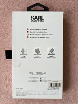 iPhone 13 Pro Max Karl Lagerfel and Choupette - růžové - 3