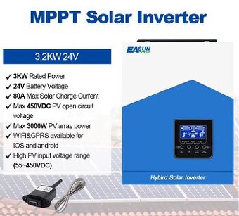 Solarní Invertor nabíječ MPPT 3200W - 3