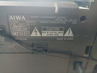 AIWA CA-15Z – přenosný stereo systém / boombox (funkční) - 3