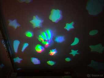 Kolotoč Canpol Babies plyšový s projektorem hvězdičky modrý - 3