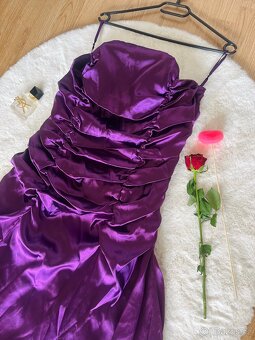 Juju & Christine Plesové Fialové Dámské Šaty - 3