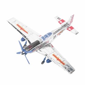 4D model nacvakávací stavebnice Mustang P-51D(stříbrná) 1:48 - 3