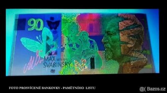 PAMĚTNÍ LIST BANKOVKY 90 LET S MAXEM ŠVABINSKÝM, STC - 3