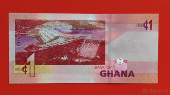 Bankovka GHANA 1 Cedi rok 2019 stav UNC - 3