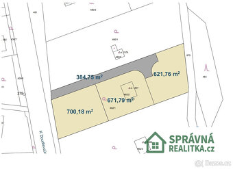 Prodej pozemku 700 m2, Plzeň - 3