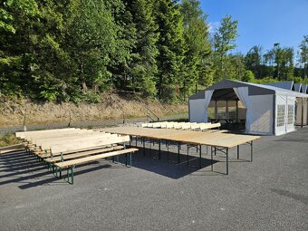 Pivní sety 220x70, lavice s opěradlem - 3