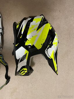 Motokrosová přilba Maxx , vel. XXL s brýlemi - 3