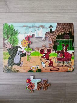 Krteček - kostky + pěnové puzzle - 3