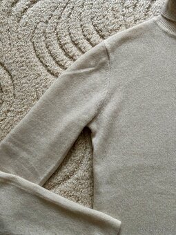 krémový kašmírový rolák Just Cashmere, vel S - 3