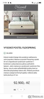 Prodám americkou modernou postel Maxwel Megatop - 3