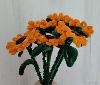 Květina, květiny,kytky, kytičky z modelovacích drátků. - 3