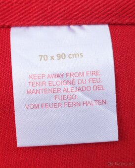 Zástěra červená - 3