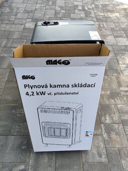 Plynová kamna Mago 4,2 kw. - 3