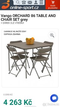 SKLÁDACÍ KEMPINGOVÁ SOUPRAVA PC 6000,- - 3