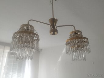Křišťálový lustr + nástěnné světlo – funkční set - 3