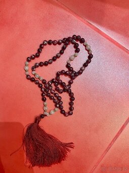 Korále/mála jaspis a růženín - 3