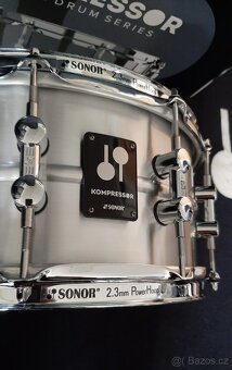 Prodám nový snare Sonor Kompressor- Aluminium, 14"x6,5  - 3