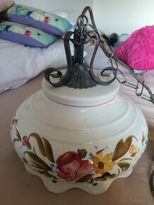 Starý keramický lustr - 3