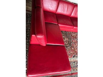 Kožená sedací souprava ve tvaru U, 3145 - 3