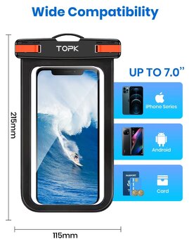 Voděodolné pouzdro pro mobil,nove - 3