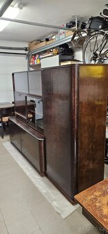 Starožitná stěna + stůl a židle - 3