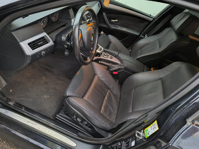 E61 Lci comfort černý kožený interiér. - 3