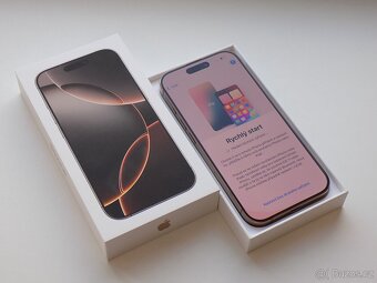APPLE iPhone 16 Pro 128GB Pouštní titan - ZÁRUKA - 100% BAT. - 3
