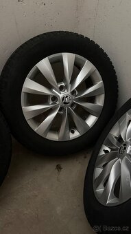 Originál Škoda R16 205/55 5x122 + Continental TS870 (7-6mm) - 3