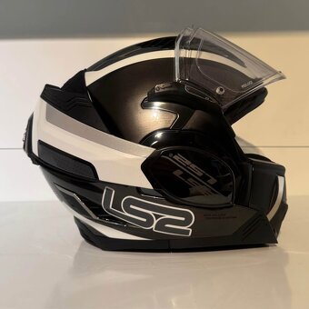 Překlápěcí helma LS2 FF900 Valiant II Orbit Jeans - 3