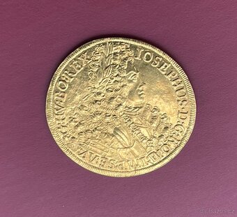 Zlatý 10 Dukát Josef I. 1707RRR - 3