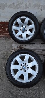 Alu kola R16, 5x120,styling 45 E46 zimní pneu 205/55 - 3