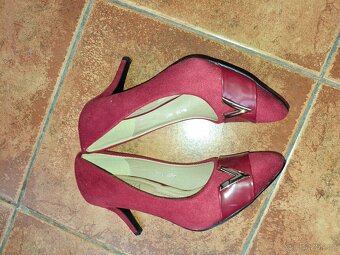 lodičky červené vel.38 - 3