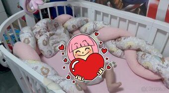 Oválná postýlka Royal Sleep 9v1 bílá - 3