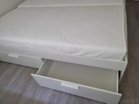 IKEA BRIMNES-nová postel s úložnými díly - 3