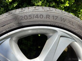 Prodám ALU kola Borbet (Opel) včetně letní pneu 205/40 R17 - 3