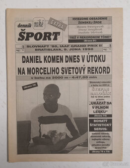 Staré noviny Denník Šport 30ks - 3
